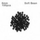 Szín: Soft Bean-6mm - 10 DB 3mm-12mm kerek fekete puha kemény gyöngyök horgászúszók gyöngyök űrdugó horgászcsalik
