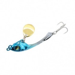Szín: kék 10g - Fém Mini VIB Spoon Spin Spin flitteres csali csap Kemény csali Crankbait Vibrációs Spinner Süllyedő