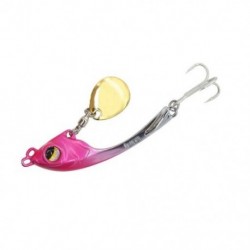 Szín: rózsaszín 10g - Fém Mini VIB Spoon Spin Spin flitteres csali csap Kemény csali Crankbait Vibrációs Spinner