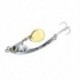 Szín: ezüst 10g - Fém Mini VIB Spoon Spin Spin flitteres csali csap Kemény csali Crankbait Vibrációs Spinner Süllyedő