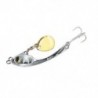 Szín: ezüst 10g - Fém Mini VIB Spoon Spin Spin flitteres csali csap Kemény csali Crankbait Vibrációs Spinner Süllyedő