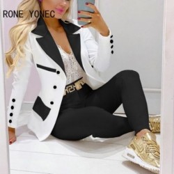 Szín: MULTI M - Női dolgozó elegáns, hosszú ujjú, gombos szárnyak patchwork hornyolt gallér tavaszi/őszi vádliig érő