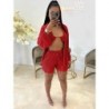 Szín: piros L - Szexi, rugalmas 3 részes, hozzáillő szett Nyári ünnepi ruha nőknek Cross Halter melltartó felsők
