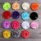 Szín: Királykék klip nélkül - 10 db/tétel 2,6&quot  15 színű Hair Chic Shabby Chiffon Flowers Clipek gyerekeknek