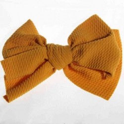 Szín: sárga klip nélkül - 5 DB, 13 cm-es 5,1&quot -os új, forrón eladó Seersucker Waffle Boutique haj masni fejpánthoz