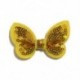 Szín: Szürke - 10 DB 2,3&quot -es 6 cm-es mini flitteres haj masni lányoknak fejpánt Boutique Butterfly formájú haj masni