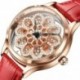 Szín: arany fehér - 2023 új női órák Rose Gold karórák Divatos bőr márka órák Női kvarc óra Lány óra Montre