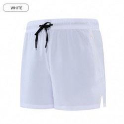 Szín: fehér 175cm - Sport rövidnadrág Férfi Nyári Vékony Futó Maratoni Termések Gyors atléta edzés Kosárlabda