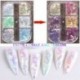 Szín: 1909-04 - Színváltó Köröm Glitter UV fény fotokróm flitter körmökhöz Mermaid Effect Iridesecnt Flakes Gél Lakk