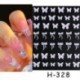 Szín: SO-132 Rose Gold - Lézeres pillangó matricák körmökhöz szuper fényes csillogó 3D láng varjú szív hópehely