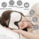 Fekete szín - 3D alvó maszk Természetes alvó szemmaszk szemhéjfesték fedő árnyalat szemtapasz női férfi férfi puha,