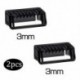 Szín: 3mm 2db - Fésű 1 2 3 5 mm-es trimmer borotva szakállfésű Philips Oneblade Qp2520 Qp2530 Qp2620 Qp2630 Qp6510 Qp6520