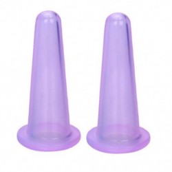 Szín: lila - 1db szilikon vákuum köpölyöző kannák tapadókorong Arc hátmasszázs Cellulit elleni