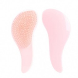 Szín: rózsaszín - Magic Handle Comb Anti Static száraz nedves fésű masszázs hajkefe Tangle Detangle zuhany hajkefe fésű