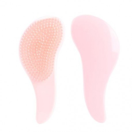 Szín: rózsaszín - Magic Handle Comb Anti Static száraz nedves fésű masszázs hajkefe Tangle Detangle zuhany hajkefe fésű
