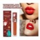 Szín: Vörös barna - Christmas Style matt bársonyos ajakmáz vízálló, tartós hidratáló szájfény matt tapadásmentes