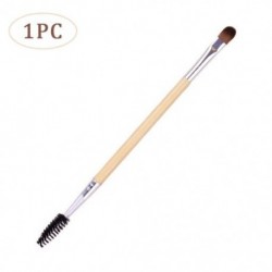 Fogantyú színe: 1 db - Szemöldök szempilla smink ecsetek kozmetikai szempillák kétvégű szemöldökkefe fa nyelű