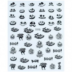 Szín: fehér 1115 - 1db világító 3D körömmatrica öntapadó transzfer matrica matricák Halloween manikűr tippek