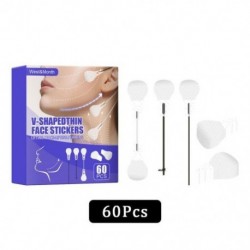 Szín: B - 40db/szett láthatatlan vékony arcmatricák V-alakú arc arcvonal ráncok megereszkedő bőrFace Lift Up Fast Chin