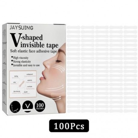 Szín: D - 40db/szett láthatatlan vékony arcmatricák V-alakú arc arcvonal ráncok megereszkedő bőrFace Lift Up Fast Chin