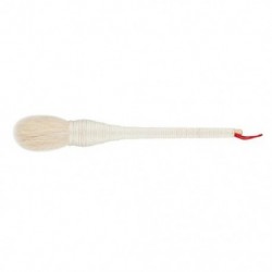 Fogantyú színe: 02 - Pro Rattan alakú sminkecset nagy puha gyapjú púder ecset pirosító ecset fa nyél smink