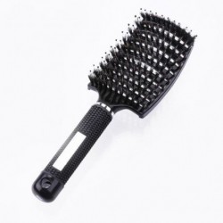 Szín: Fekete hajjal - Pro Comb Hajkefe Fejbőr Masszázs Hajkefe Sörte Nylon Nedves Göndör Detangle Szalonokhoz Fodrászat