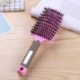 Szín: Rózsaszín hajjal - Pro Comb Hajkefe Fejbőr Masszázs Hajkefe Sörte Nylon Nedves Göndör Detangle Szalonokhoz