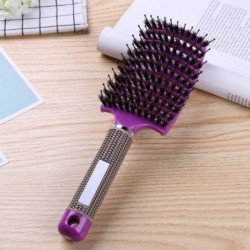 Szín: Rózsa hajjal - Pro Comb Hajkefe Fejbőr Masszázs Hajkefe Sörte Nylon Nedves Göndör Detangle Szalonokhoz Fodrászat