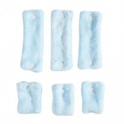 Szín: kék - 6db Heatless Curling Rod fejpánt No Heat Silk Curls Szalag Hajhengerek Alvás Puha Hajpánt Lazy Hajcsavarók