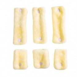 Szín: sárga - 6db Heatless Curling Rod fejpánt No Heat Silk Curls Szalag Hajhengerek Alvás Puha Hajpánt Lazy Hajcsavarók