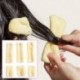 Szín: sárga - 6db Heatless Curling Rod fejpánt No Heat Silk Curls Szalag Hajhengerek Alvás Puha Hajpánt Lazy Hajcsavarók