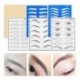 Szín: Szem 1db - 1/6db tetováló gyakorló bőr tartós smink szemöldök tetoválás kezdő bőrgyakorlat Microblading