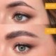 Szín: 20g - 20/30/50g ÚJ Hosszantartó szemöldökszappan viasz Dense Eyes Brow átlátszó sminkformázó gél viasz ecsettel