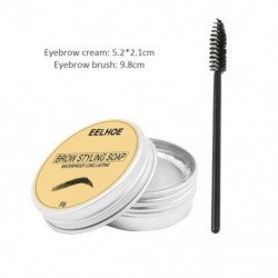 Szín: 30g - 20/30/50g ÚJ Hosszantartó szemöldökszappan viasz Dense Eyes Brow átlátszó sminkformázó gél viasz ecsettel