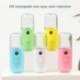 Fekete szín - 30 ml-es Mini Nano arcpermetező USB porlasztó arcgőzölő párásító bőrápoló arcmasszázs bőrápoló