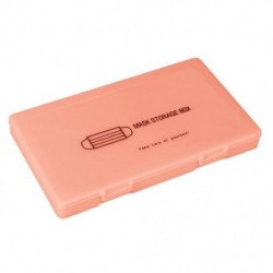 Szín: rózsaszín - Hordozható maszk tároló doboz Maszk tok Háztartási Nedvességálló maszkdoboz Kilép Porálló