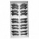 Szín: 505 - Lashes Soft Eyelash Extension sminkkészlet 10 pár 3D Faux Mink Műszempilla Természetes vastag szempilla