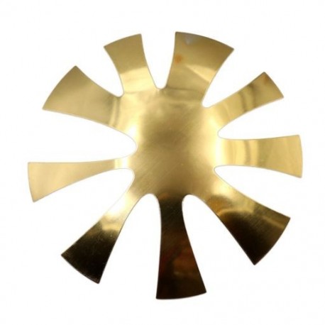 Szín: arany - Pro 9 méretű Easy French Smile Cut V vonalas mandula alakú tippek manikűr élvágó körömvágó akril