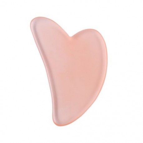 Szín: rózsaszín - Sokoldalú akupont masszázs kaparó nyak karcsúsító eszköz Könnyen tartható nyak test Guasha tábla