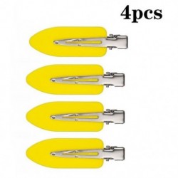 Szín: sárga - 4db/Szett Szépségszalon Zökkenőmentes Hajtű Professzionális Styling Fodrász Smink Eszközök Hajkapcsok