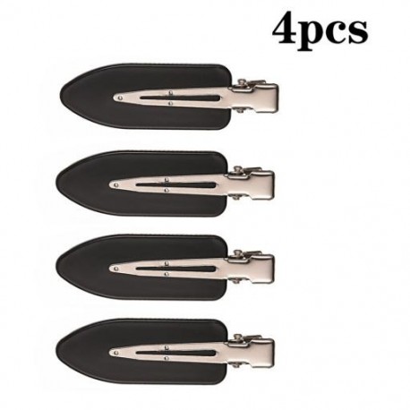 Fekete szín - 4db/Szett Szépségszalon Zökkenőmentes Hajtű Professzionális Styling Fodrászat Smink Eszközök Hajcsat