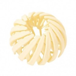 Szín: bézs - Koreai stílusú hajkapcsok zsurlócsatos hajkapcsok nőknek Madárfészek bővülő hajkiegészítők matt