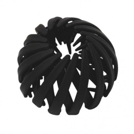 Fekete szín - Koreai stílusú hajkapcsok zsurlócsatos hajkapcsok nőknek Madárfészek bővülő hajkiegészítők Matt