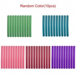 Szín: Random Color - 10db Heatless Curling Rod Fejpánt Haj Curling Rod Hab Hajhengerek Soft Twist Curls Flexi Hajcsavarók DIY