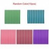 Szín: Random Color - 10db Heatless Curling Rod Fejpánt Haj Curling Rod Hab Hajhengerek Soft Twist Curls Flexi Hajcsavarók DIY