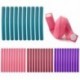 Szín: Random Color - 10db Heatless Curling Rod Fejpánt Haj Curling Rod Hab Hajhengerek Soft Twist Curls Flexi Hajcsavarók DIY