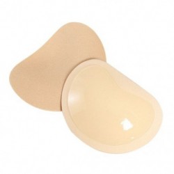Szín: bézs - 1 pár szilikon Push Up Melltartó Öntapadó Mango Invisible Melltartó Ragasztó Mellpaszta Melltartó