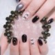 Szín: ZZTS08 - Kerek műgyanta körömdíszítés paletta, Crystal Practice Nail Art színes tábla/megjelenítő tábla,
