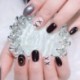 Szín: ZZTS08 - Kerek műgyanta körömdíszítés paletta, Crystal Practice Nail Art színes tábla/megjelenítő tábla,
