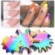 Szín: 05 - Pro Colorful French Smile Cut V vonalas mandula alakú tippek manikűr élvágó körömvágó akril rózsaszín